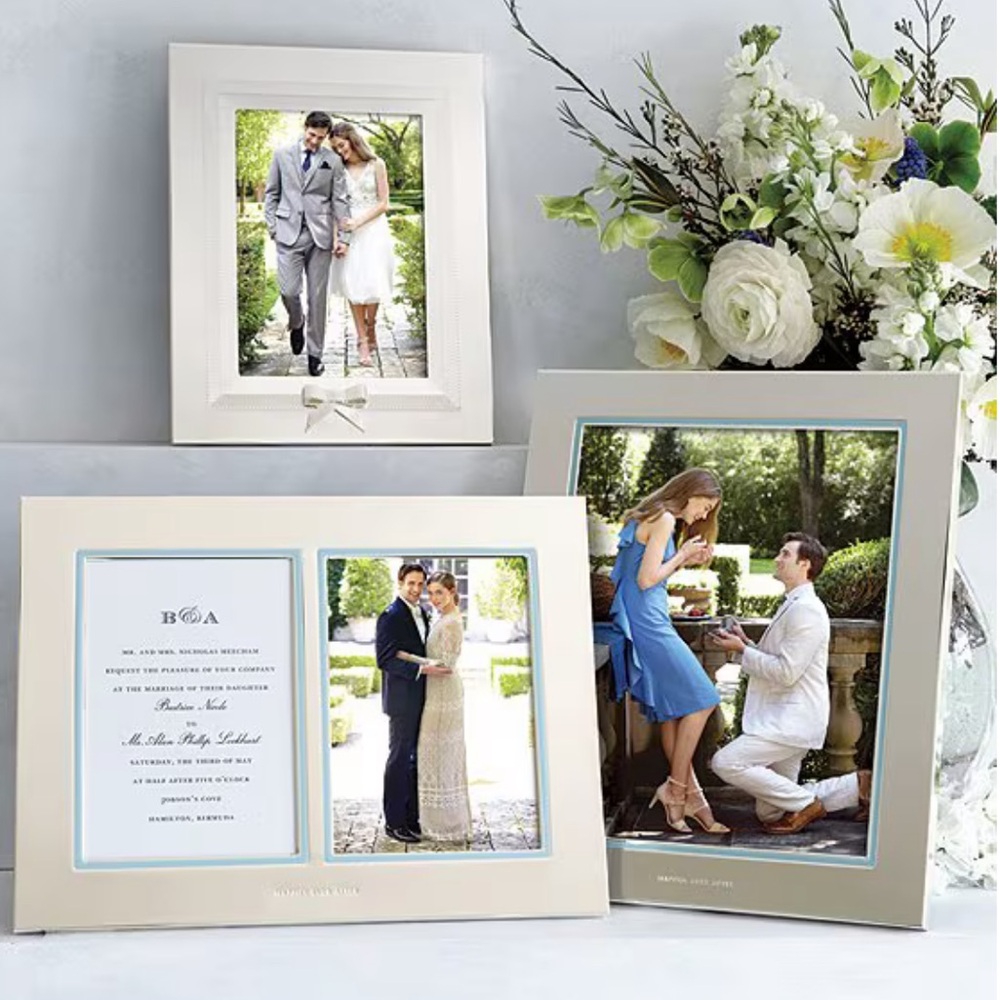 KATE SPADE X LENOX➕Darling Point Engraved Silver Frame